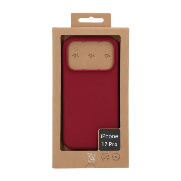 Rvelon iPhone 17 Pro Skal Silikon MagSafe Röd
