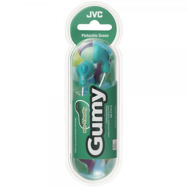 JVC Hörlurar F14 Gumy In-Ear Grön