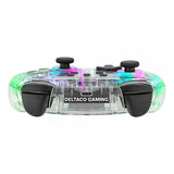 Deltaco Gaming Trådlös Kontroll för Nintendo Switch Transparent RGB