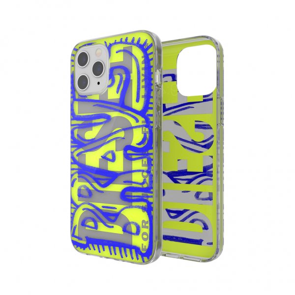 Diesel iPhone 12 Pro Max Skal Snap Case Clear AOP Blue/Neon Lime