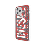 Diesel iPhone 12 Pro Max Skal Snap Case Clear AOP Red/Grey