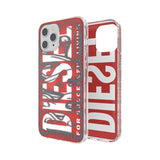 Diesel iPhone 12 Pro Max Skal Snap Case Clear AOP Red/Grey