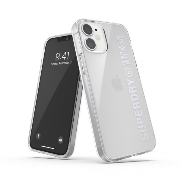 Superdry iPhone 12 Mini Skal Snap Case Clear Silver
