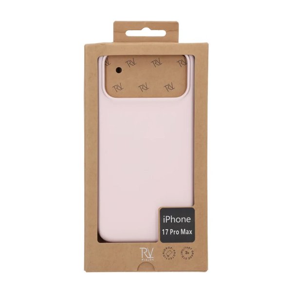 Rvelon iPhone 17 Pro Max Skal Silikon MagSafe Ljusrosa