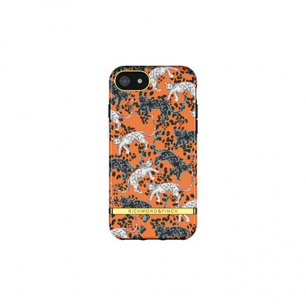 Richmond & Finch iPhone 6/6S/7/8/SE Skal Orange Leopard