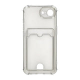 iPhone 16e/17e Skal Korthållare Transparent Svart