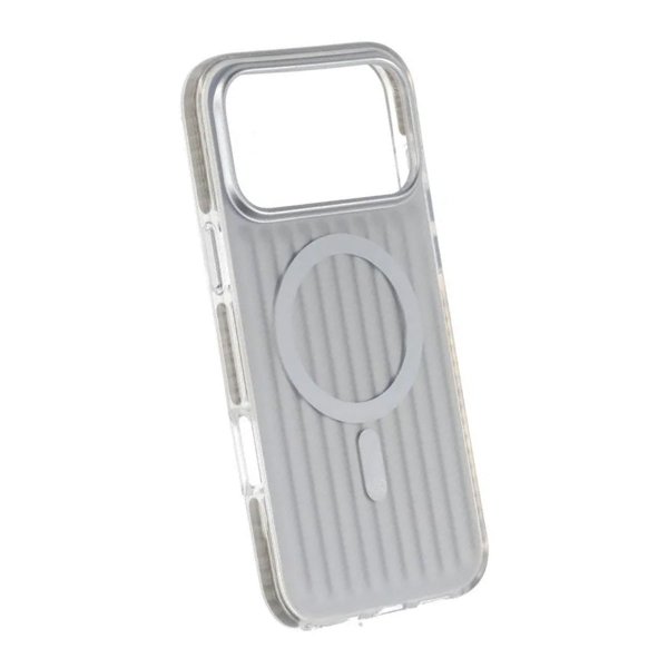 iPhone 17 Pro Max Skal Korrugerad MagSafe Silver