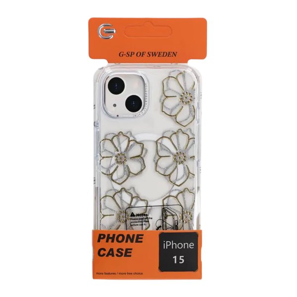 iPhone 15 Skal Mönster MagSafe Blommor