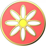 Popsockets PopGrip Enamel Quaint Daisy Coral