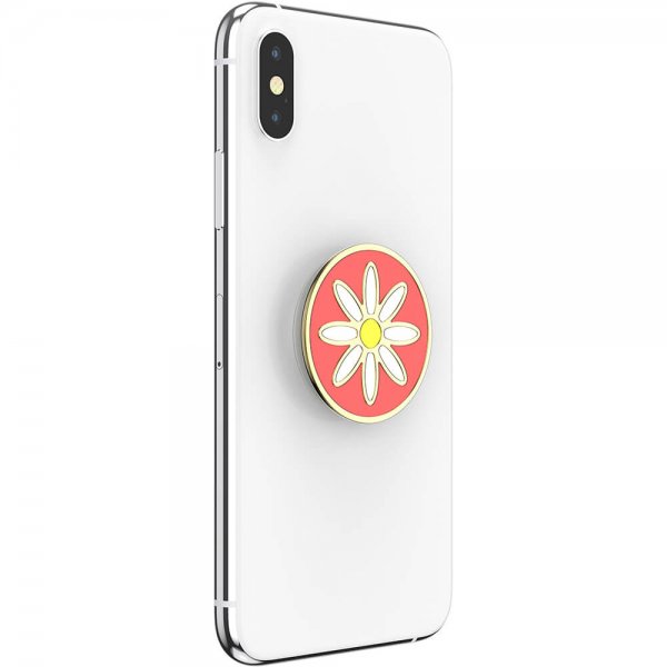 Popsockets PopGrip Enamel Quaint Daisy Coral