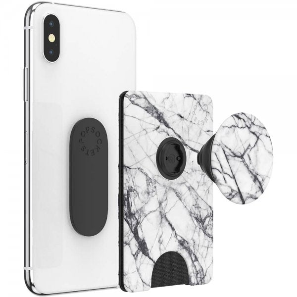 Popsockets PopWallet Dove White Marble
