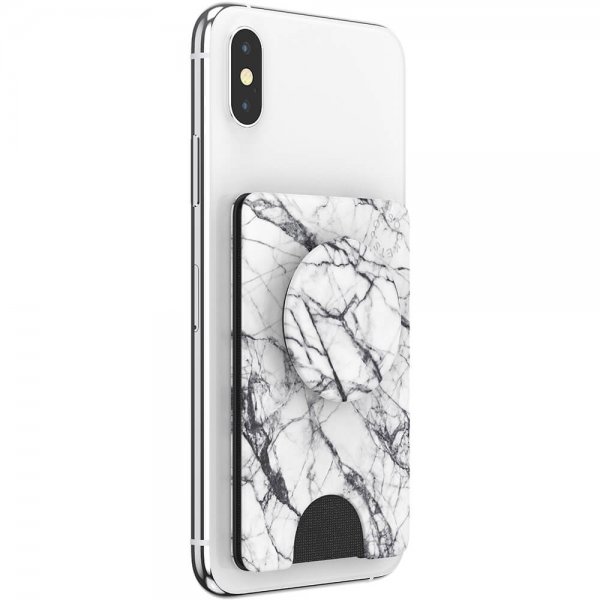 Popsockets PopWallet Dove White Marble