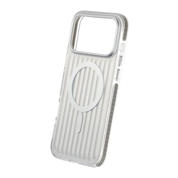 iPhone 17 Pro Max Skal Korrugerad MagSafe Silver