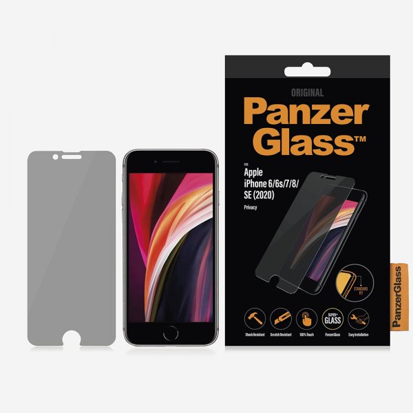 PanzerGlass iPhone 6/6S/7/8/SE Skärmskydd Privacy Standard Fit