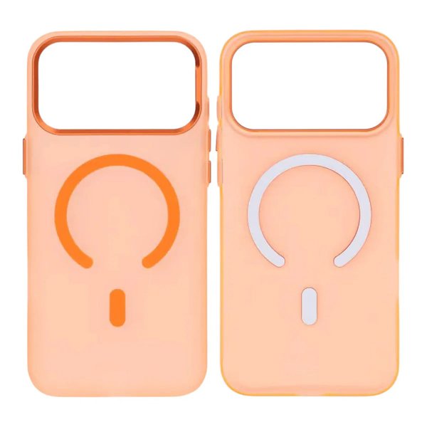 iPhone 17 Pro Skal Kamerasarg MagSafe Transparent Orange