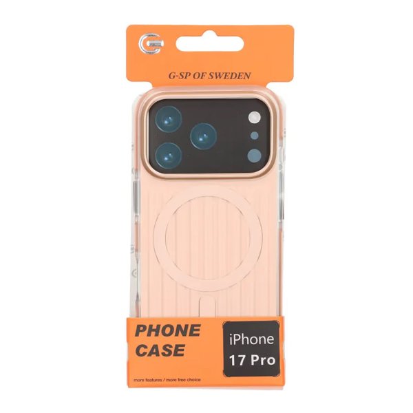 iPhone 17 Pro Skal Korrugerad MagSafe Ljusbrun