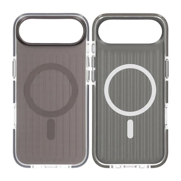 iPhone Air Skal Korrugerad MagSafe Transparent Svart