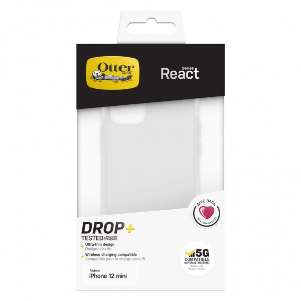 Otterbox iPhone 12 Mini Skal React Transparent