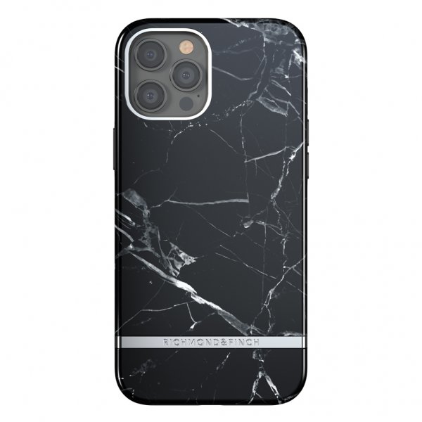Richmond & Finch iPhone 12 Pro Max Skal Black Marble