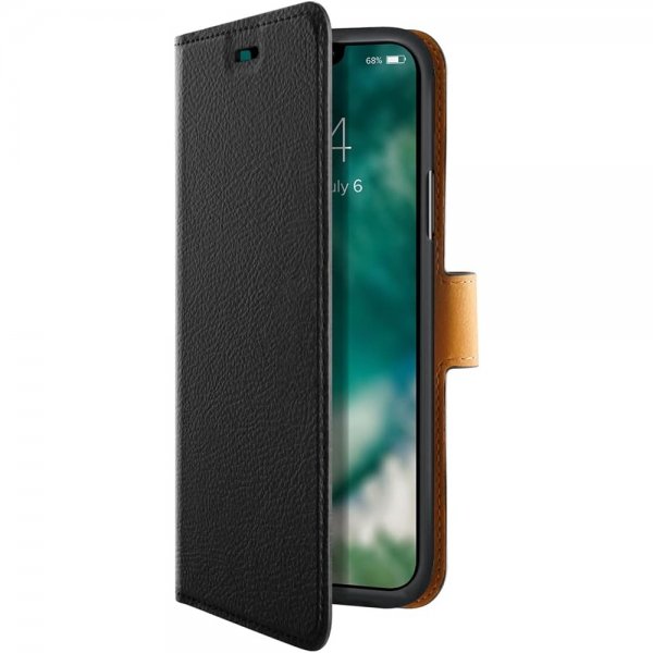 Xqisit iPhone 12/iPhone 12 Pro Fodral Slim Wallet Selection Svart