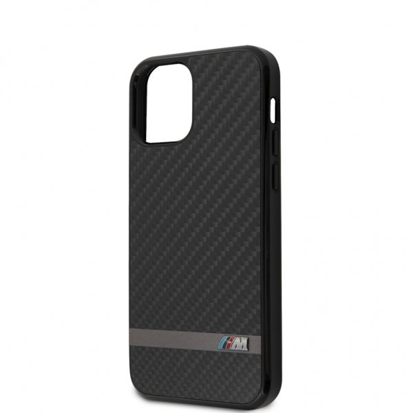 BMW iPhone 12 Mini Skal Carbon & Alu Svart