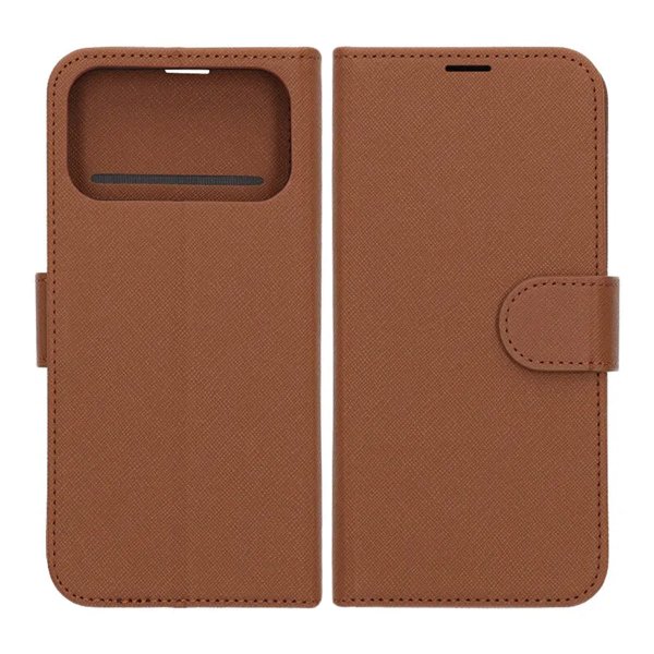 iPhone 17 Pro Max Fodral med Kortfack Stativfunktion Brun