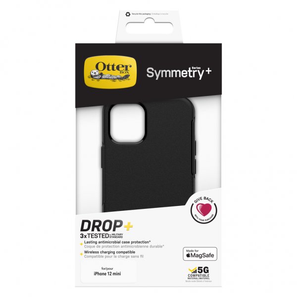 Otterbox iPhone 12 Mini Skal Symmetry Plus Svart