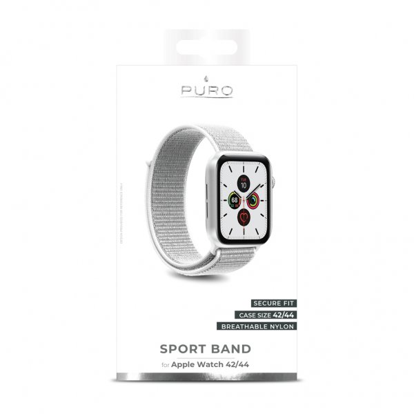 Puro Apple Watch 44/45/46mm/Apple Watch Ultra Armband Sport Band Ice White