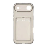 iPhone Air Skal Korthållare Transparent Svart