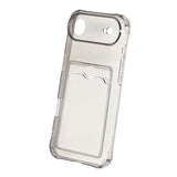 iPhone Air Skal Korthållare Transparent Svart