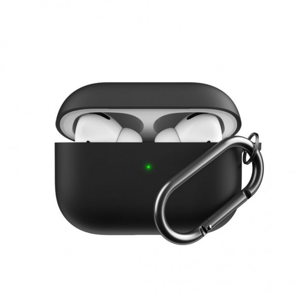 KeyBudz AirPods Pro Skal PodSkinz HyBridShell Series Keychain Case Svart