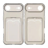 iPhone Air Skal Korthållare Transparent Svart