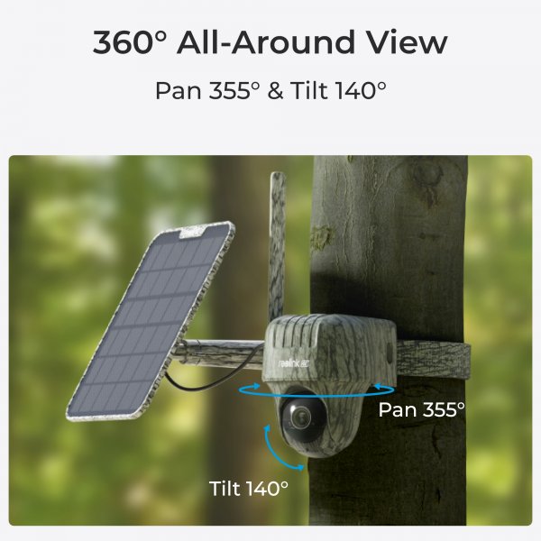 Reolink Go Series (G450) + Solar Panel 2 Viltkamera 4K 4G Camo
