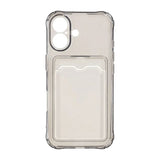 iPhone 17 Skal Korthållare Transparent Svart