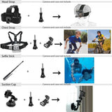 54-i-1 Tillbehörskit till GoPro Hero 9/10/11/12
