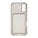 iPhone 17 Skal Korthållare Transparent Svart