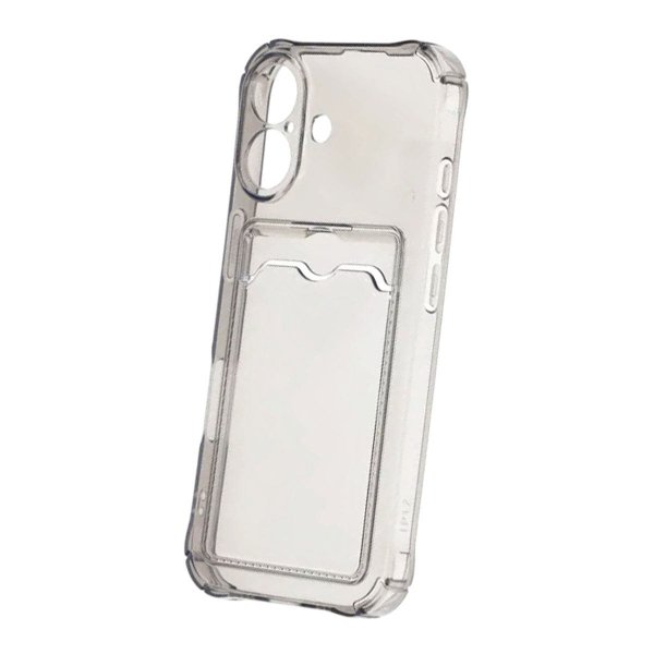 iPhone 17 Skal Korthållare Transparent Svart