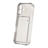iPhone 17 Skal Korthållare Transparent Svart