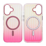 iPhone 17 Skal Korrugerad MagSafe Rosa