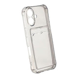 iPhone 17 Skal Korthållare Transparent Svart