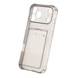 iPhone 17 Pro Max Skal Korthållare Transparent Svart