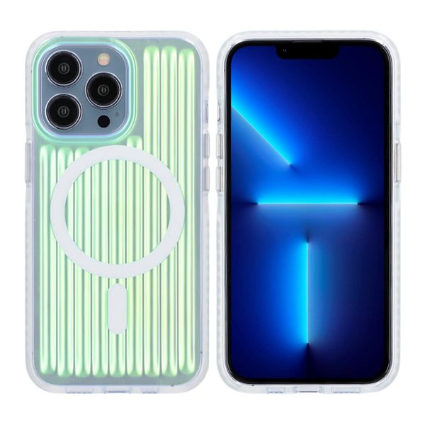 iPhone 13 Pro Skal TPU MagSafe Reflektion Grön