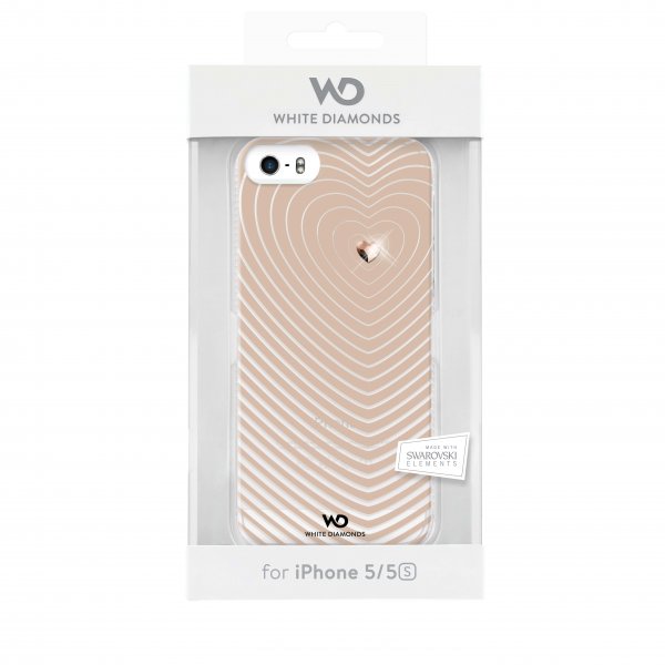 White Diamonds iPhone 5/5S/SE 2016 Skal Heartbeat Guld