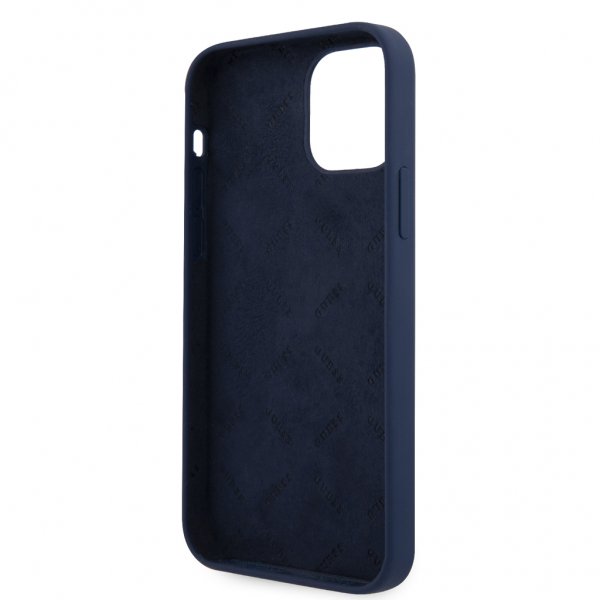 Guess iPhone 12 Pro Max Skal Vintage Silicone Mörkblå
