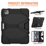 iPad Air 10.9 (gen 4/5) Skal Heavy Duty Armor Svart