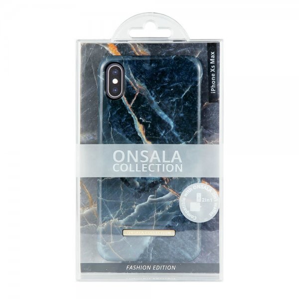 Onsala iPhone Xs Max Skal Fashion Edition Grey Marble