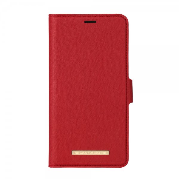 Onsala iPhone Xs Max Fodral Fashion Edition Löstagbart Skal Saffiano Röd