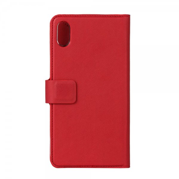 Onsala iPhone Xs Max Fodral Fashion Edition Löstagbart Skal Saffiano Röd