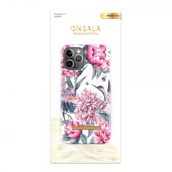 Onsala iPhone 11 Pro Skal Fashion Edition Pink Crane