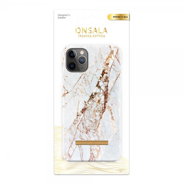 Onsala iPhone 11 Pro Max Skal Fashion Edition White Rhino Marble